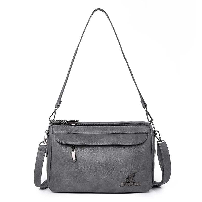 Women Bag Vintage Crossbody Bag Fashion Shoulder Bags PU Leather luxury Design