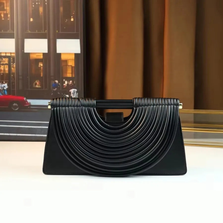 Hand-woven Fashion Handbag Clutch Bag Niche Design High-end Single-shoulder Bag