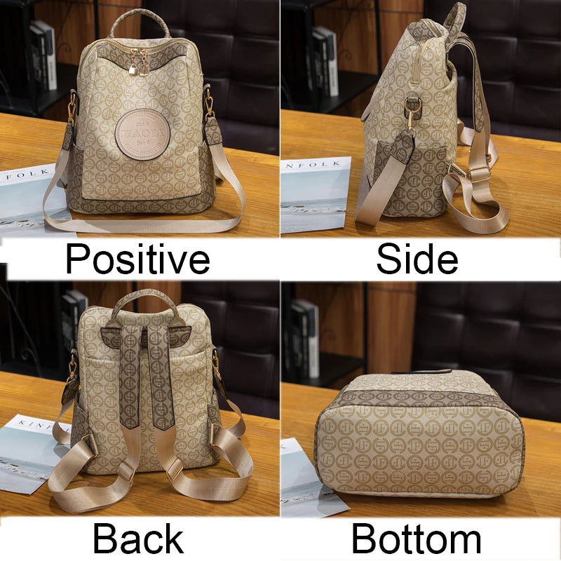 Genuine Leather Women Backpacks High Quality Large Capacity Shoulder Bag Sac