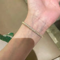 Luxury high quality dazzling shiny spiral bangles full CZ diamond silver 925 bracelet jewelry
