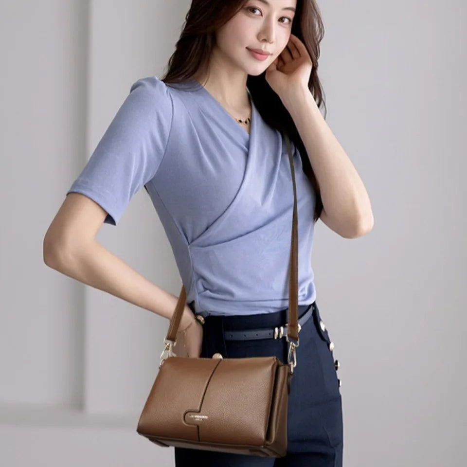 Genuine Brand Luxury Handbags Women Bags Top Quality Soft Leather Shoulder Bags