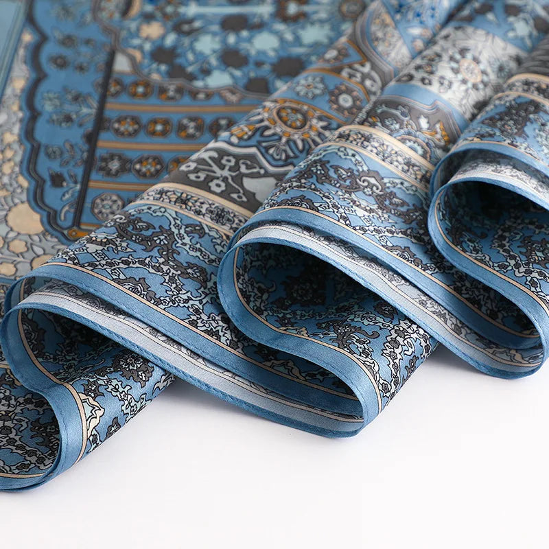 100% elegant Silk Scarf Shawl Beach Silk Scarfs Luxury Print
