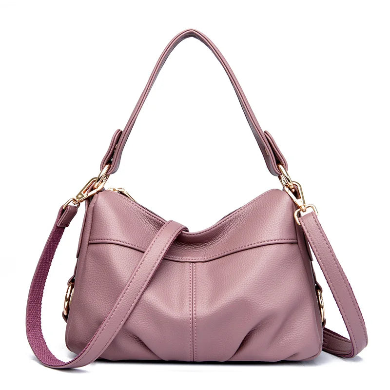Fashionable Soft Genuine Leather Shoulder Bag for Women