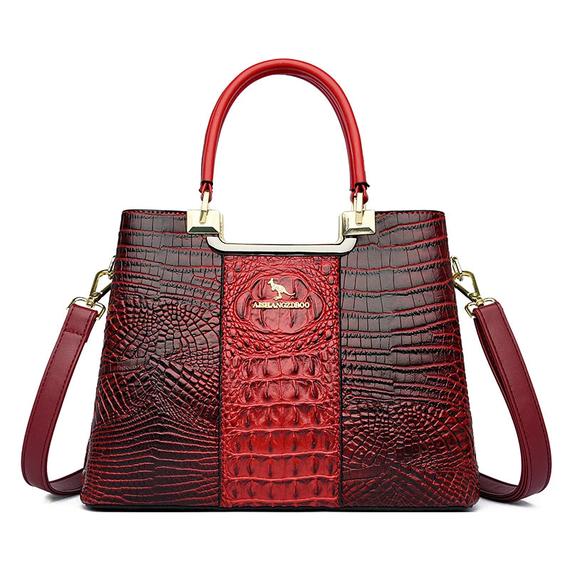 Luxury Design High Quality PU Leather Crossbody Tote Bag