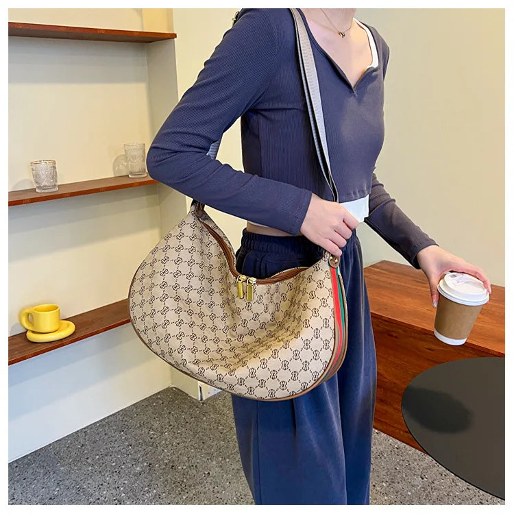 Niche dumpling women's bag large capacity fashion single shoulder crossbody bag
