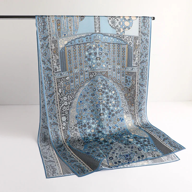 100% elegant Silk Scarf Shawl Beach Silk Scarfs Luxury Print