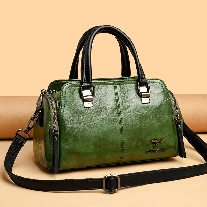 High Quality Leather Handbags Crossbody Shoulder Bags Casual Large Capacity Tote