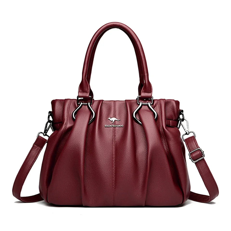Genuine Casual Tote Bag Luxury Handbags Designer Purse High Quality Soft Leather