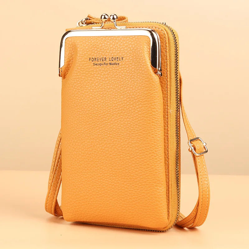 Fashion Small Crossbody Phone Pouch Bags Mini Leather Wallet