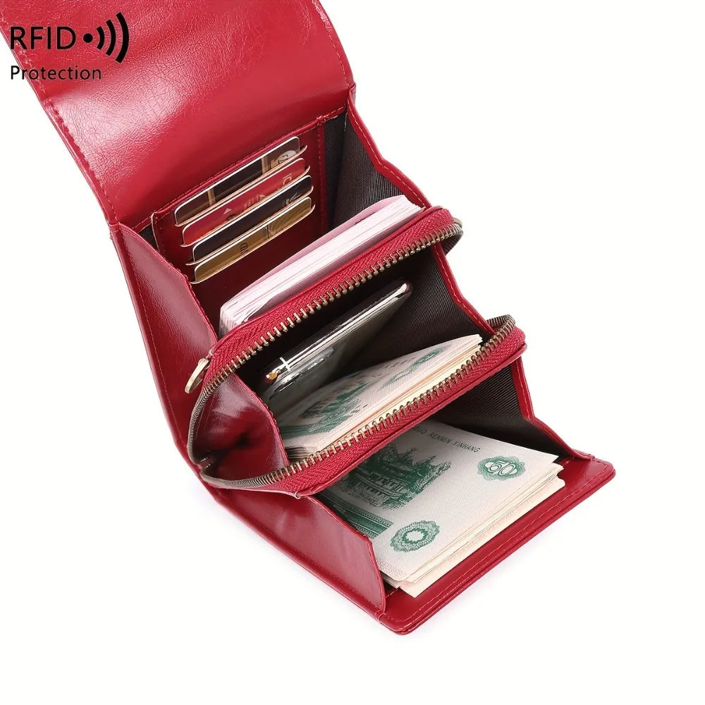 Crossbody Phone Wallet Soft Leather Wallets Vintage Cell Phone Purse Versatile