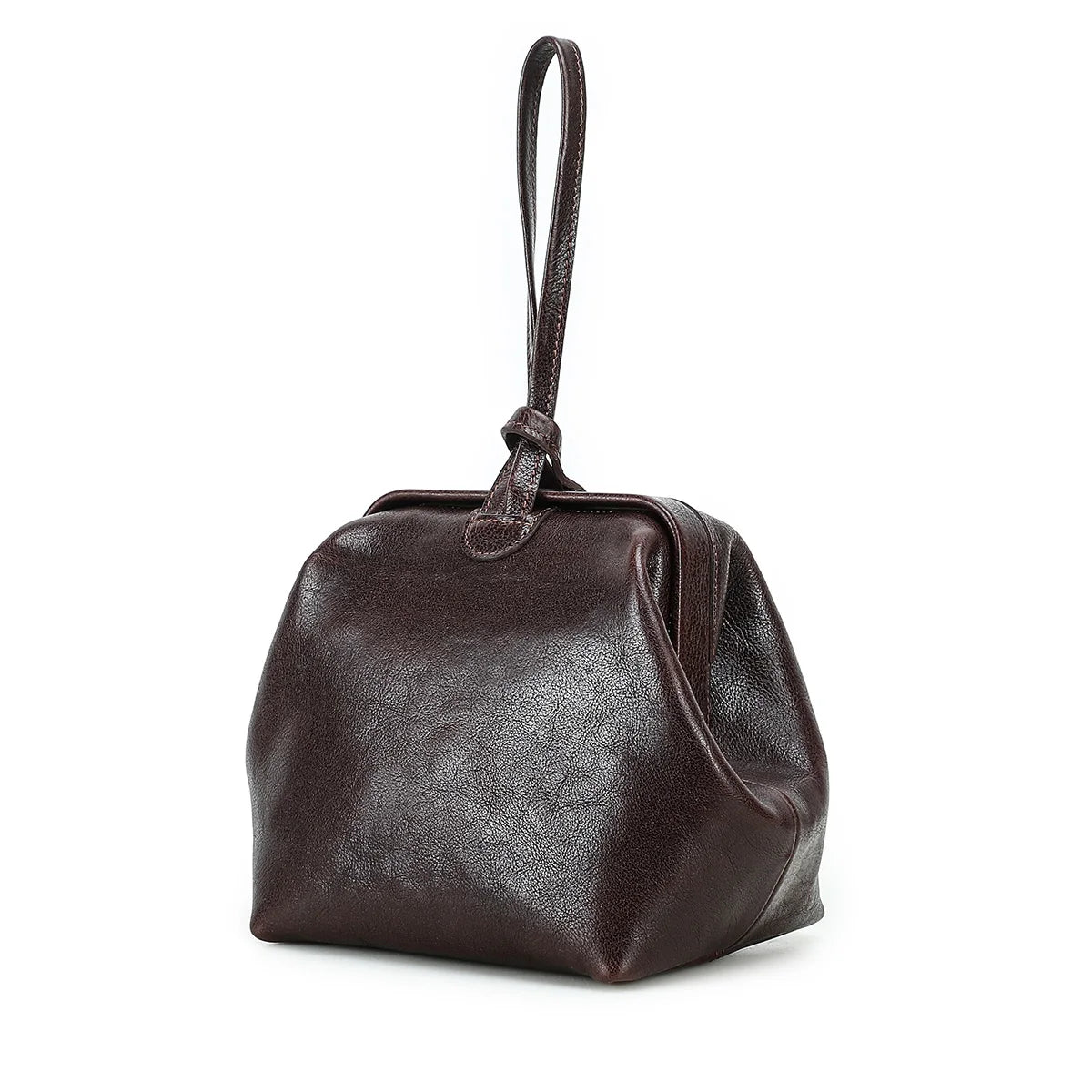 Genuine Leather Sling Clutch Luxury Design Leather Wristlet Bag