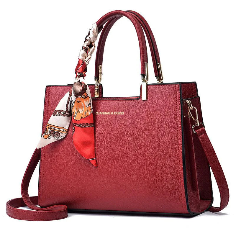 Vintage Pu Leather Purses Handbags Casual Shoulder Bag Large Capacity Design