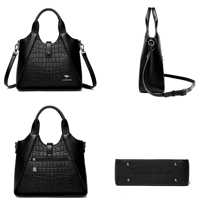 Fashion Trend Women's Handbag High Quality Soft Leather Shoulder Tote Bags
