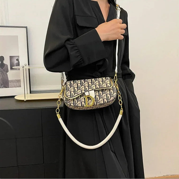 Chain contrasting colors popular versatile shoulder underarm women's crossbody bag
