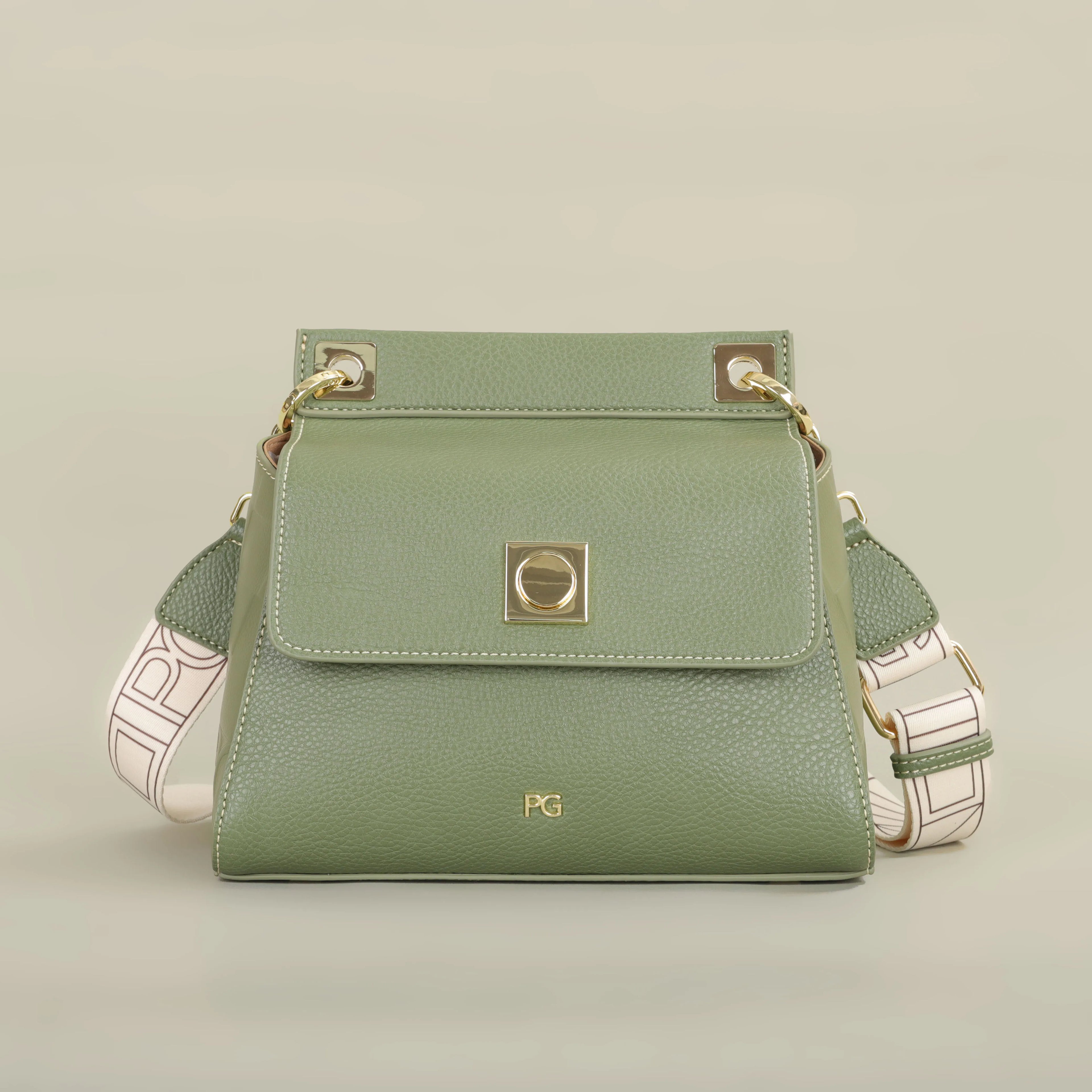 Trendy Crossbody Bag Pure Color Simple Woven Design Suction Buckle Flap Bag