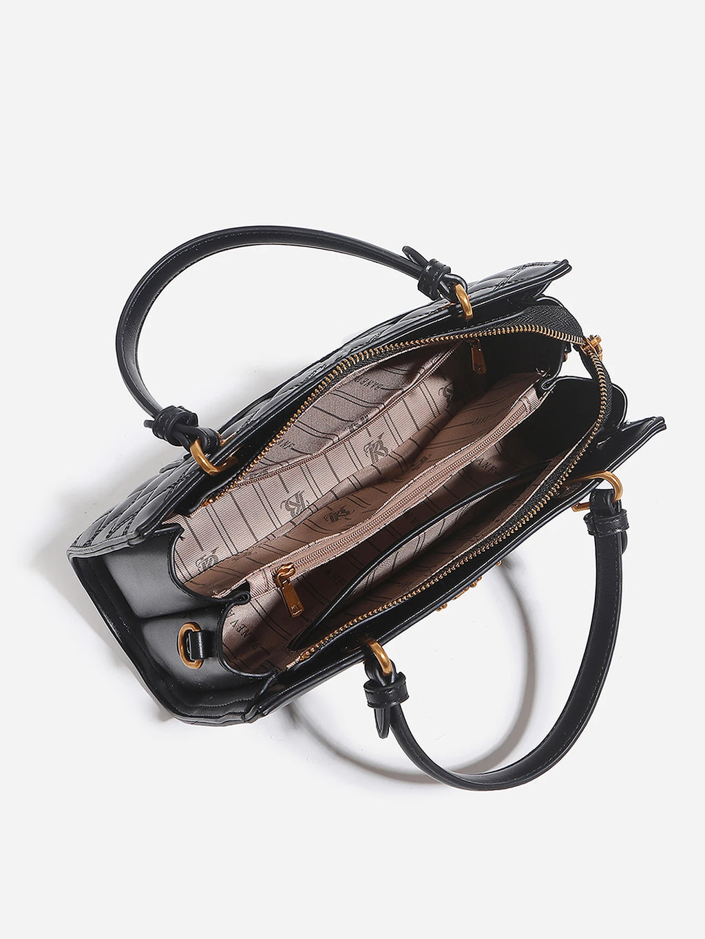 Fashion luxury new rhombic large-capacity ladies handbag heavy hardware design