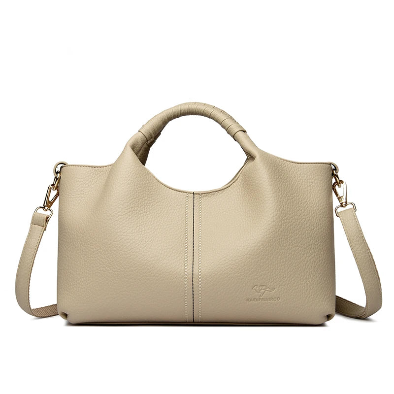 Authentic Leather Tote Bag Luxury Large Capacity Handbag