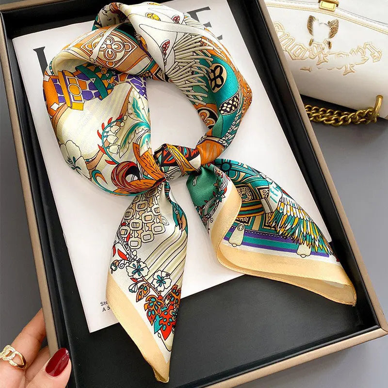 100% Silk Scarf Elegant Luxury High Quality Fashion