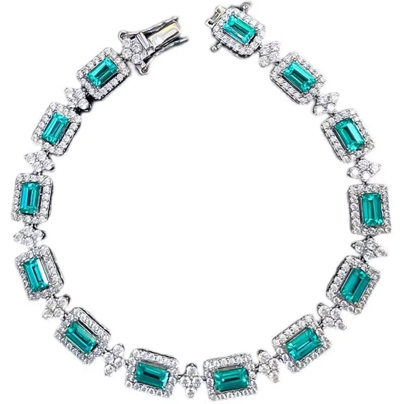 100% 925 Silver Stylish Zircon Fashion Bracelet Jewelry