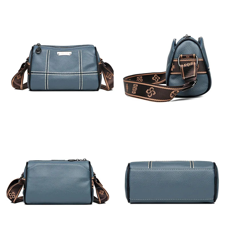 Genuine Leather Handbags Luxury Design Crossbody Bag