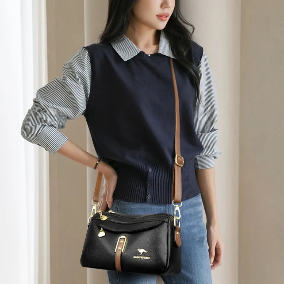 Genuine Brand Top Quality Leather Luxury Handbag Shoulder Crossbody Bags for Women