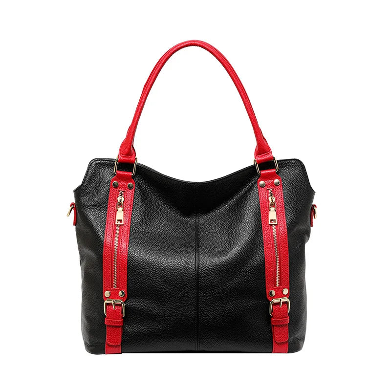 Ladies leisure soft large tote fashion handbag shoulder bag