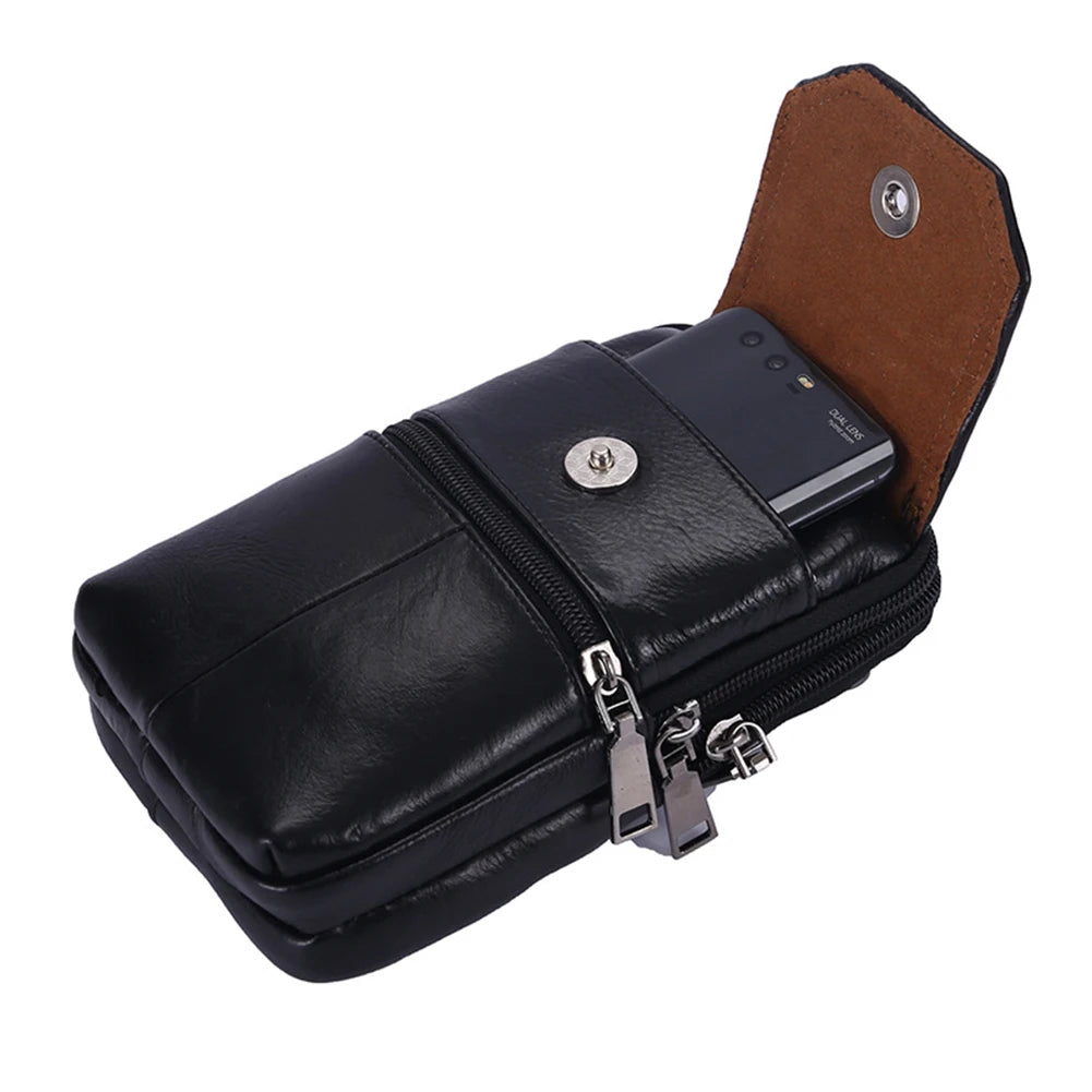 High Quality Men Genuine Leather Single Shoulder Bag