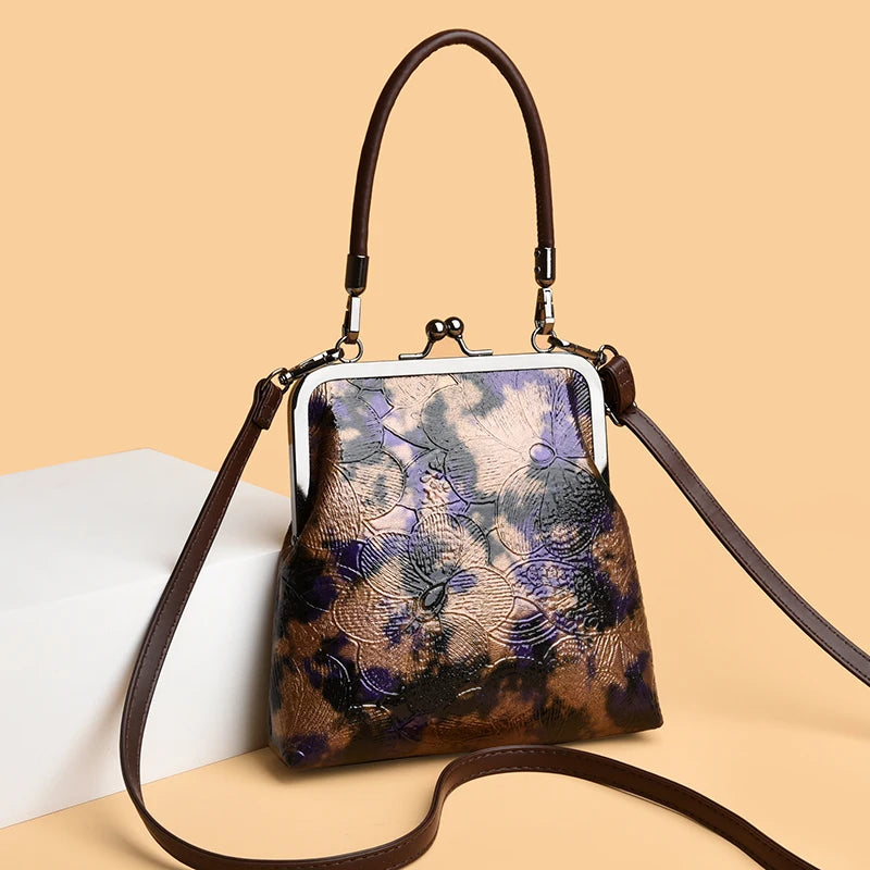 Vintage Handbag Women Shoulder Bag Luxurious Design Round Bag High-quality