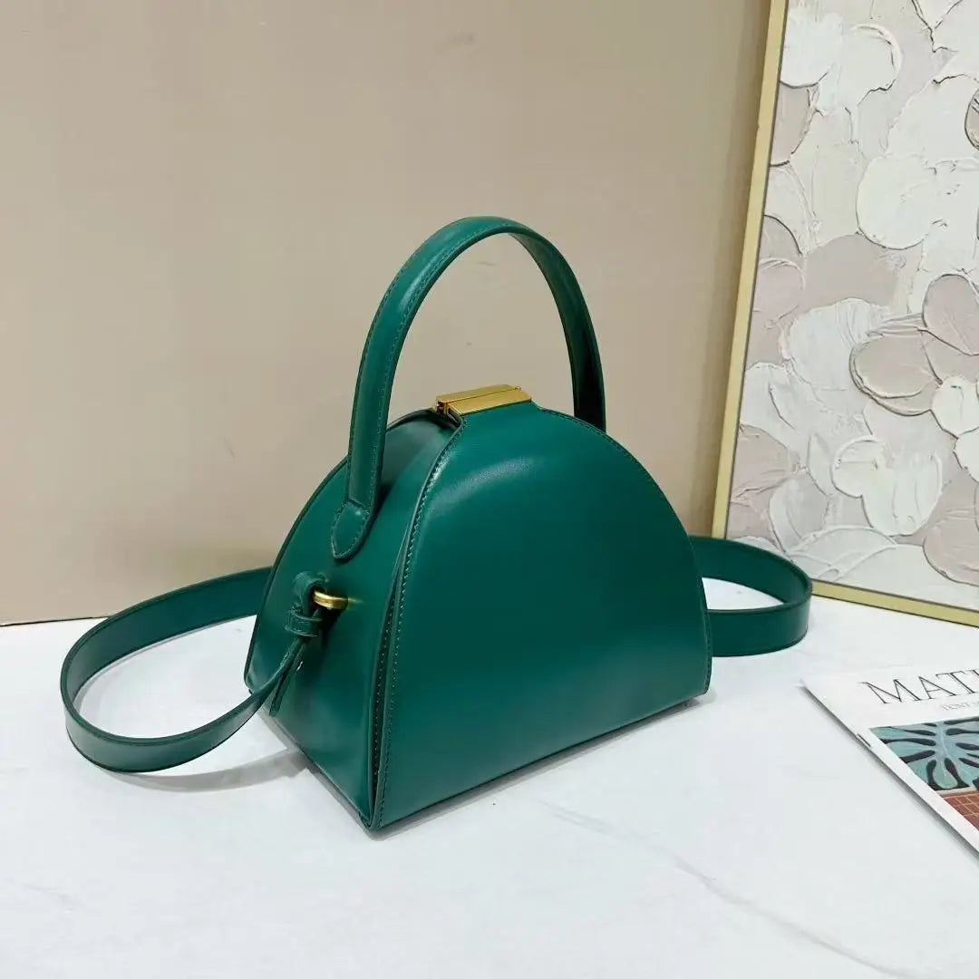 Fashion Niche Design Semi-circular Box Shape Crossbody Bag