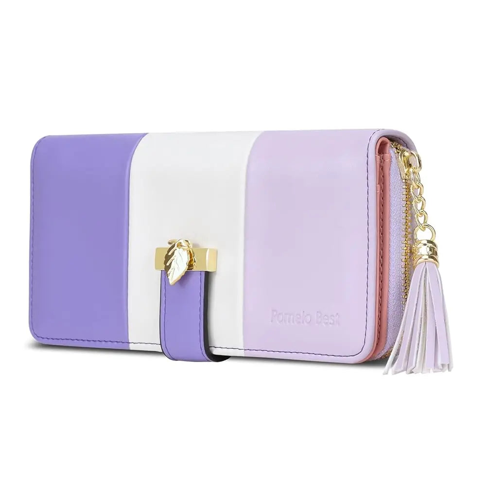 Latest Fashion Zipper Wallets large capacity Purses PU Leather Billfold Wallet