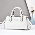 High Quality Crocodile Patterned Elegant Handbag Large Capacity Commute Bag