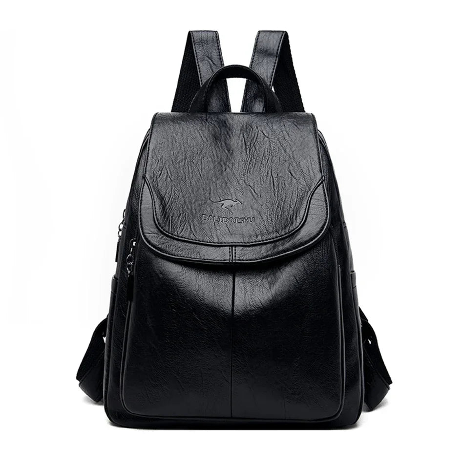 Soft Leather Backpack Fashion Female Shoulder Bag