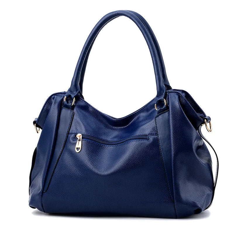 Casual Fashion Women Shoulder Bag Solid Color Soft Large Capacity Bag Crossbody Bag
