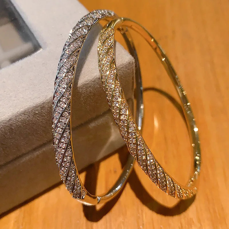 18k Gold plated brass jewelry bangle luxury court style trendy fashion bangle bracelet