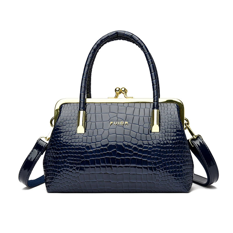 Luxury Crocodile Pattern PU Leather Shoulder Bag Design Purse