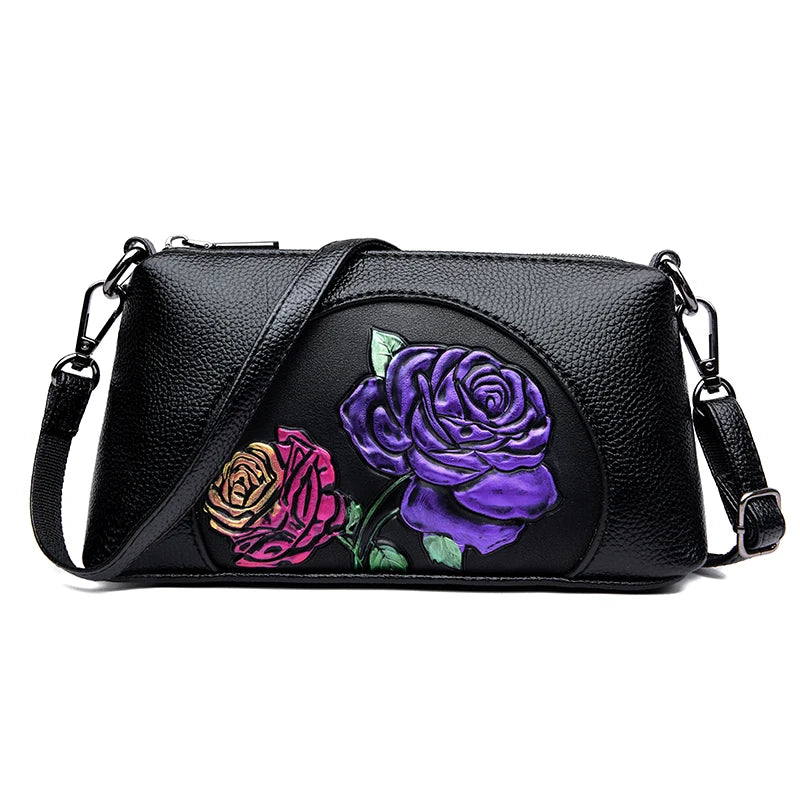 Women's Luxury Leather Top-Handle Bags Design Printing Shoulder Crossbody Bags