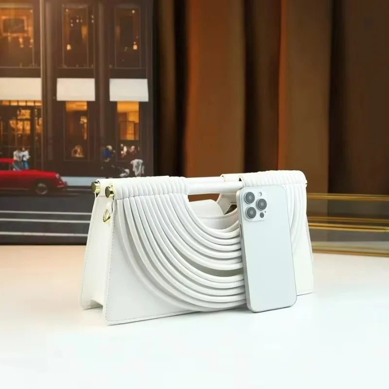 Hand-woven Fashion Handbag Clutch Bag Niche Design High-end Single-shoulder Bag