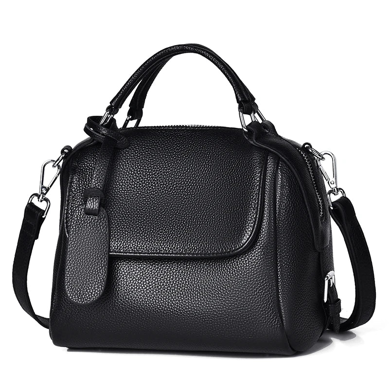 100% Genuine Cowhide Tote Soft Leather Fashion Messenger Bag