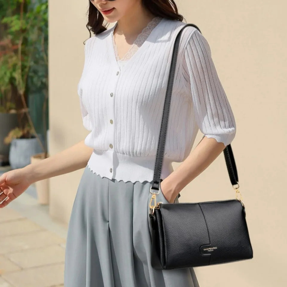 Genuine Brand Luxury Handbags Women Bags Top Quality Soft Leather Shoulder Bags
