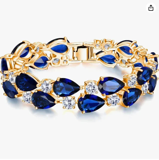 Light Luxury Style Mona Lisa Colored Zircon Luxury Fashion Bracelet Jewelry