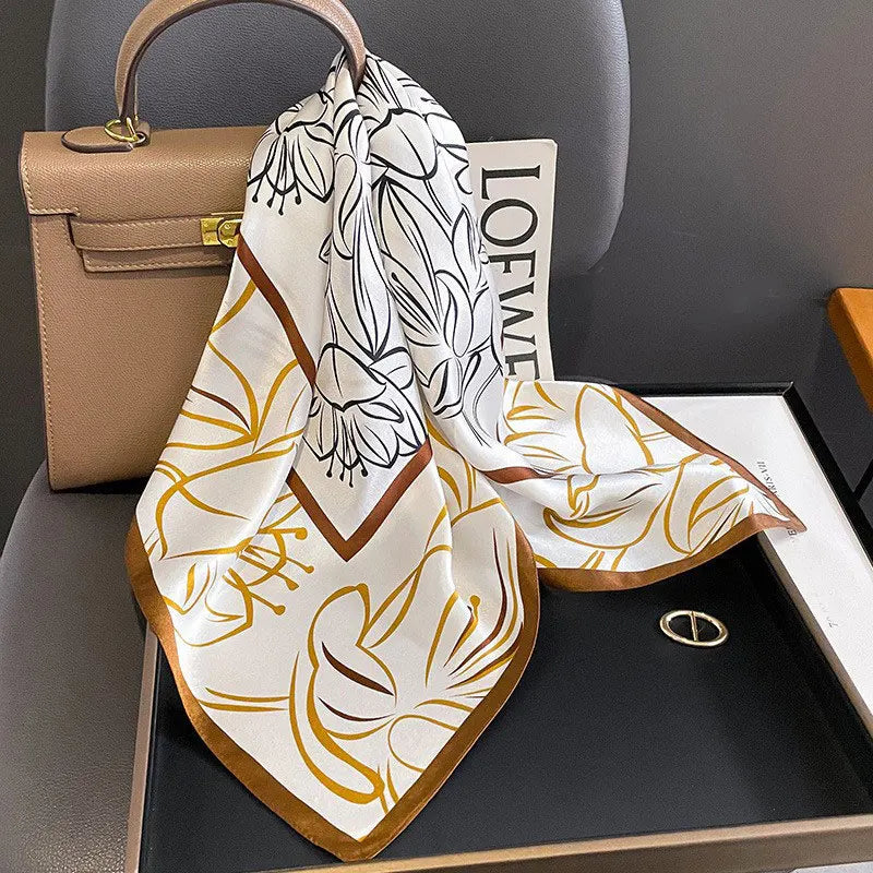 100% Silk Scarf Elegant Luxury High Quality Fashion