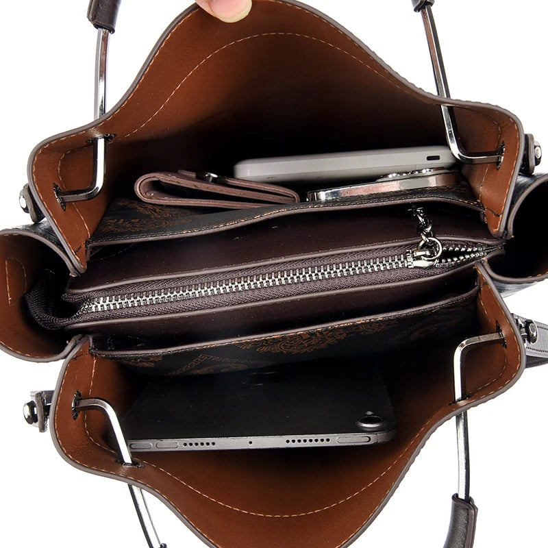 Luxury Handbag Design Big Shoulder Bags Trendy Large Capacity Leather Tote