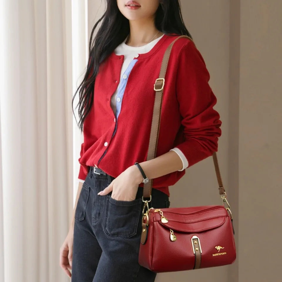Genuine Brand Top Quality Leather Luxury Handbag Shoulder Crossbody Bags for Women