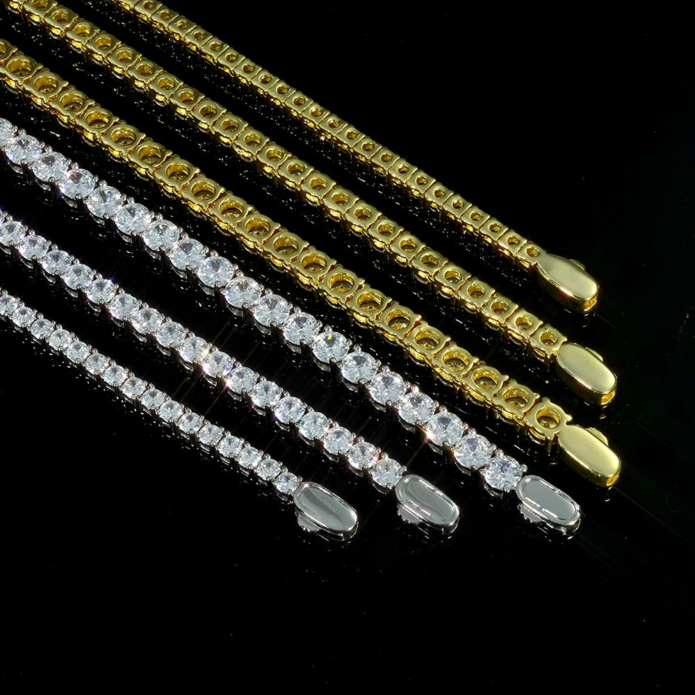 Stylish Bling Cubic Zirconia Tennis Bracelet 3/4/5MM