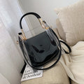 Fashion Transparent Women Shoulder Bag Jelly Candy Bucket Bag Messenger Bags
