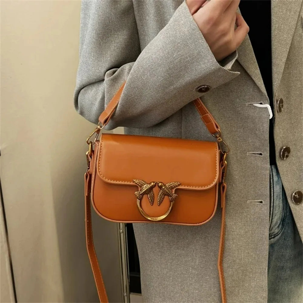 Crossbody Handbag Leather Tote Trendy Design Commuter Bag