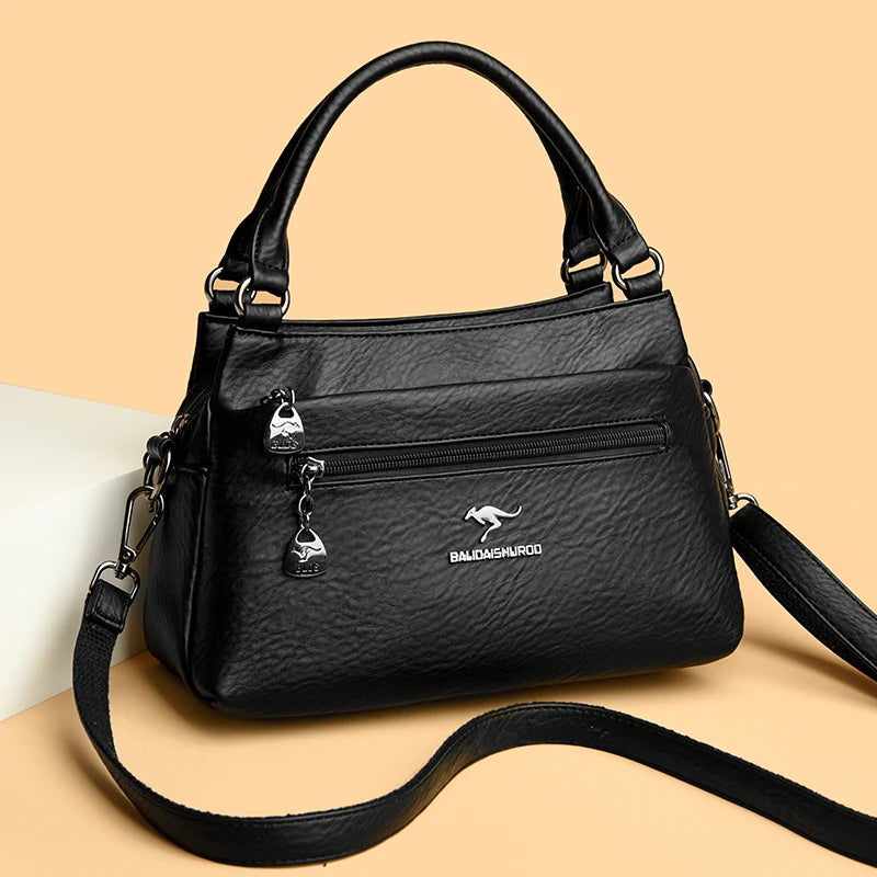 Bag Design Fashionable Shoulder Messenger Bags Luxury Soft Leather Crossbody Sac