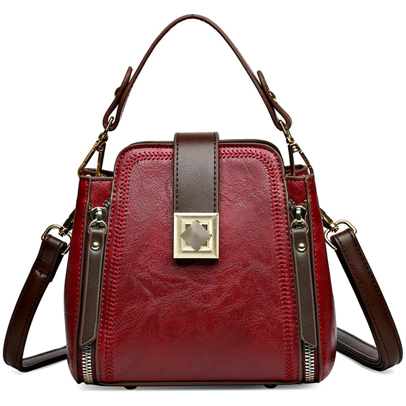 High-end Leather Tote Large Capacity Women Bags Luxury Design Shoulder Bag