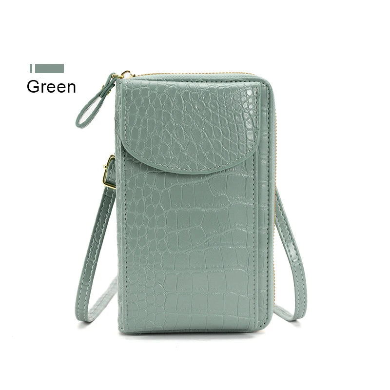 Crossbody Cellphone Purse Phone Bags Ladies Mobile Shoulder Wallet PU Leather