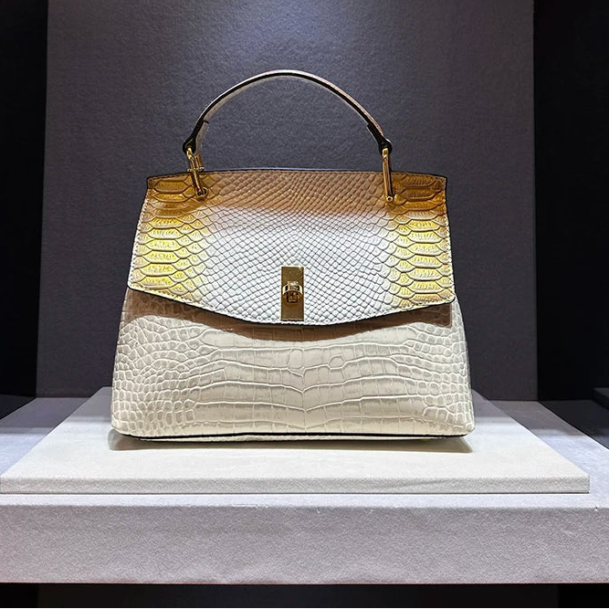 Luxury Crocodile Print High Quality Leather Handbags